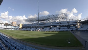 Vista panorámica del estadio municipal de Balaídos, donde se enfrentarán el Celta y el Real Madrid en la primera jornada de LaLiga.