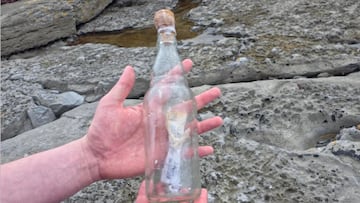 Encuentran un mensaje embotellado en Irlanda
