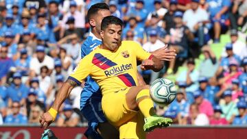 Así marcó Suárez su gol en Getafe.