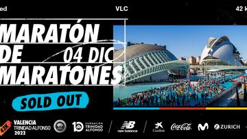 Vuelan los 30.000 dorsales de Maratón Valencia