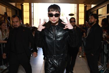 Peso Pluma durante los premios iHeartRadio Music Awards 2024 celebrados en el Dolby Theatre de Los Ángeles.