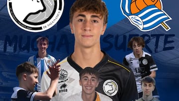 Rodrigo García 'Fati', nuevo jugador de la Real Sociedad para su equipo Juvenil.