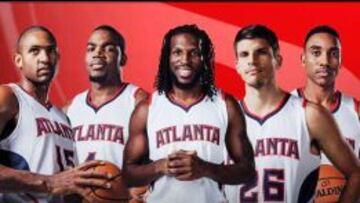 Horford, Millsap, Carroll, Korver y Teague.