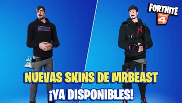El youtuber con más suscriptores del mundo llega a Fortnite: así son las skins de MrBeast