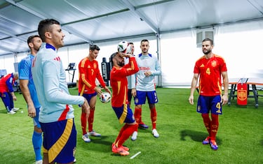 Dani Carvajal se cambio de disciplina durante unos instantes.