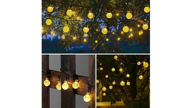 Tu jardín, “mágico y relajante” con esta guirnalda de luces solar