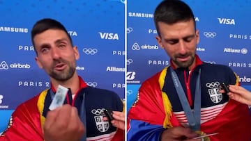 Djokovic recibe un regalo tras ganar el oro y rompe a llorar: si lo ven, entenderán el porqué