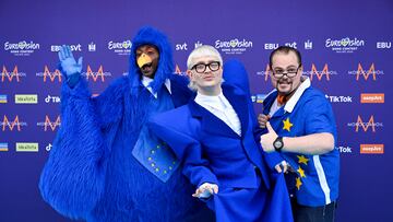 Joost Klein representing the Netherlands poses on the turquoise carpet before the opening ceremony for the 68th edition of the Eurovision Song Contest (ESC) at Malmo Live, in Malmo, Sweden, May 5, 2024. TT News Agency/Jessica Gow via REUTERS ATTENTION EDITORS - THIS IMAGE WAS PROVIDED BY A THIRD PARTY. SWEDEN OUT. NO COMMERCIAL OR EDITORIAL SALES IN SWEDEN.