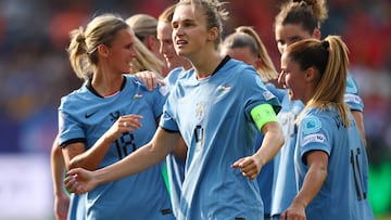 Soccer Football - UEFA Women's Euro 2025 - Group D - Wales v Netherlands - Stadion Allmend, Lucerne, Switzerland - July 5, 2025 Netherlands' Vivianne Miedema celebrates scoring their first goal REUTERS/Piroschka Van De Wouw