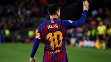 El delantero argentino del Barcelona, Leo Messi, durante un partido.