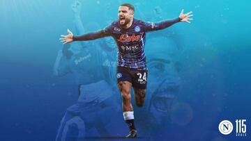 El homenaje del Nápoles a Insigne.