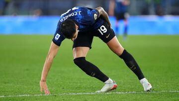 El argentino Correa, importante baja del Inter ante el Madrid