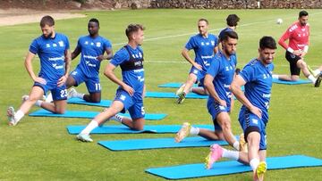 Entrenamiento del Tenerife.