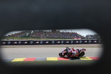 Jorge Martín durante el Gran Premio de Alemania de Moto GP en el circuito de Sachsenring.