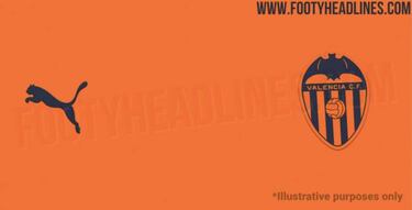 Se filtra la camiseta del Valencia para la temporada que viene