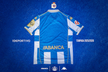 El Depor presenta la camiseta 2025-2026 con un guiño vintage a Europa