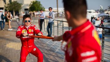 ABU DHABI, UNITED ARAB EMIRATES - DECEMBER 01: Charles Leclerc of Ferrari and France during the F1 Grand Prix of Abu Dhabi at Yas Marina Circuit on December 01, 2019 in Abu Dhabi, United Arab Emirates. (Photo by Peter J Fox/Getty Images)
