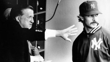 El propietario de los Yankees, George Steinbrenner (izquierda) y Don Mattingly, entonces primera base del club, tuvieron sus más y sus menos en 1991.