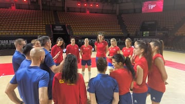 Último entrenamiento de España previo al Mundial.