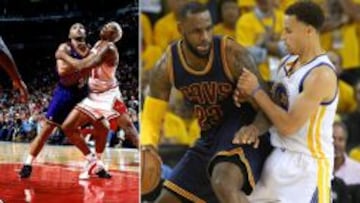 Dos épocas (LeBron-Curry vs Rodman-Barkley) en guerra