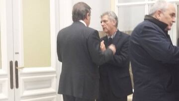 Lete y Villar, en un encuentro.