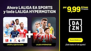 DAZN revoluciona su oferta futbolera: más partidos (y Segunda División incluida), todo por solo 9,99 € al mes en su plataforma.