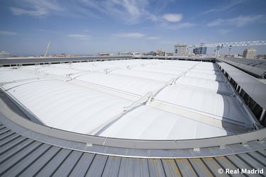 El nuevo Bernabéu sigue avanzando a pasos agigantados ante su primera puesta en escena, fijada para este sábado aprovechando la visita liguera del Getafe (16:15 horas).