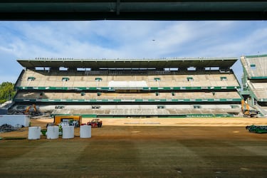 El Real Betis ha iniciado los trabajos de demolición de la Grada de Preferencia del Estadio Benito Villamarín. Esto es parte de las obras que transformarán por completo el coliseo verdiblanco.