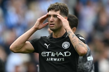 John Stones tras la derrota del Manchester City frente al Brighton & Hove Albion.