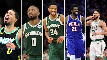 El quinteto titular de la conferencia Este para el All Star 2024.