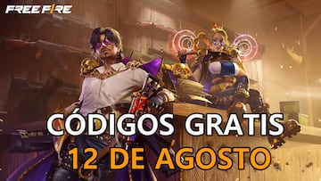 free fire codigos gratis 12 agosto
