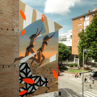 Obra creada para Pintalis Fest 2024 en mayo del pasado año. El mural está ubicado en Carrer de Pau Claris, Mollet del Vallès, Barcelona. 
