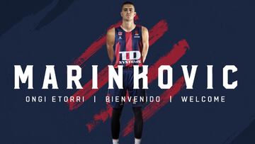 El Baskonia suma amenaza exterior con Vanja Marinkovic
