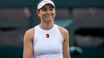 Paula Badosa, en Wimbledon.
