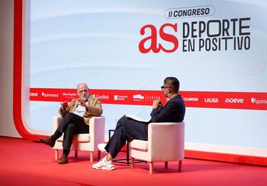 Javier Tebas, Presidente de LALIGA con Vicente Jiménez, Director del Diario AS.