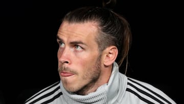 Gareth Bale, en el banquillo frente al Espanyol.