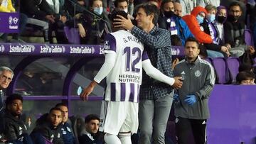VALLADOLID, 31/10/21. PHOTOGENIC. PARTIDO DE LA LIGA SMARTBANK ENTRE EL REAL VALLADOLID Y EL EIBAR. CAMBIO DE PLATA EN LA PRIMERA PARTE
