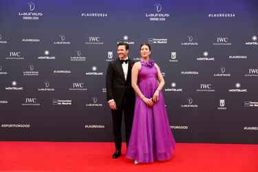La tenista española Garbiñe Muguruza con su pareja, Arthur Borges.
