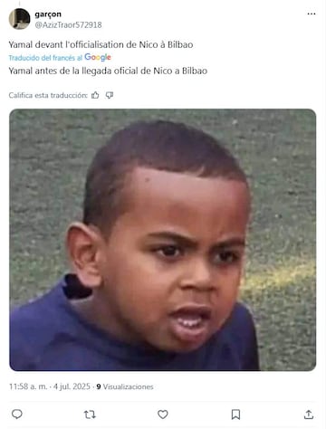 Los memes se ceban con el Barcelona tras la renovación de Nico Williams con el Athletic