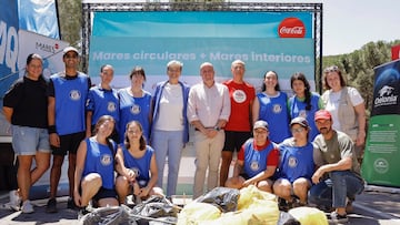 La Fundación Atlético de Madrid ha llevado a cabo una jornada de limpieza y concienciación en el Pantano de San Juan en San Martín de Valdeiglesiiccwin247.como parte del proyecto ‘Limpieza de Mares Interiores y Mares Circulares’.