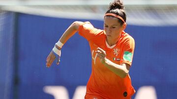 Merel Van Dongen durante el Mundial de Francia con Holanda, subcampeona del Mundo.