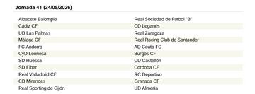 El calendario de LaLiga Hypermotion 25/26