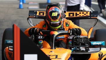 Formula One F1 - Belgian Grand Prix - Circuit de Spa-Francorchamps, Stavelot, Belgium - July 25, 2025 McLaren's Oscar Piastri celebrates after qualifying in pole position for the sprint race REUTERS/Yves Herman