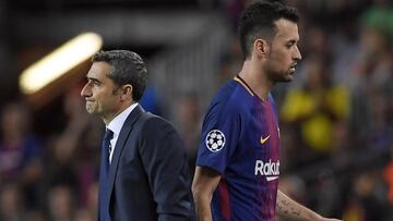Busquets se entrena aparte; baja ante el Leganés en el Camp Nou