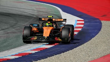 Lando Norris (McLaren MCL39). Spielberg, Austria. F1 2025.