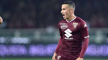 Álex Berenguer, en un partido con el Torino en la aerie A