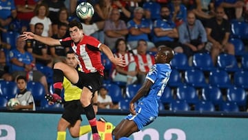 Gaizka Larrazabal debutó ante el Getafe.