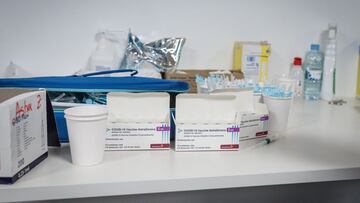 Vaccination with AstraZeneca is resumed in Spain after being stopped for a few days due to a series of cases of patients with thrombi. March 24, 2021; Barcelona, Spain