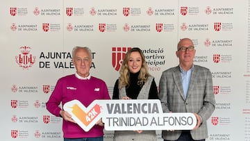 Paco Borao (SD Correcaminos), Rocío Gil (Ayuntamiento de Valencia) y Juan Miguel Gómez (Fundación Trinidad Alfonso).