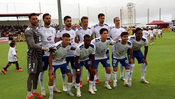 Once del Tenerife ante Las Palmas en La Orotava.